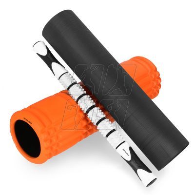 2. Orange fitness roller set Spokey MIXROLL 929930