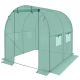 2. GREENHOUSE GARDEN TUNNEL 200x200x200CM PE GREEN STEEL STRUCTURE
