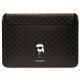Karl Lagerfeld Saffiano Monogram Ikonik case for a 16" laptop - black