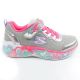12. Skechers S Lights LED Children's Velcro Shoes for Girls Gray