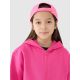 4. Girls' sweatshirt with a hood, 4F Junior 4FJRAW24TSWSF1830-55S