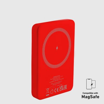 8. Powerbank SBS TEBB5000MAG1CR 5000 mAh compatible with MagSafe - red
