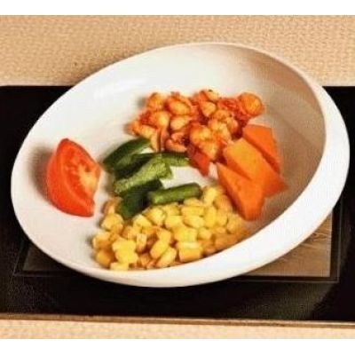 2. A plate with a high rim