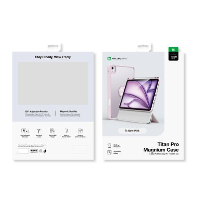 6. AmazingThing Titan Pro Mag Case for iPad Air 11" M3/M4 (2025/2026) - Pink