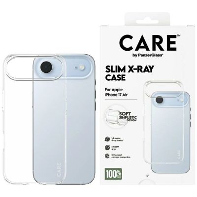 CARE by PanzerGlass Fashionable X-Ray Soft Basic Case for iPhone Air - Transparent