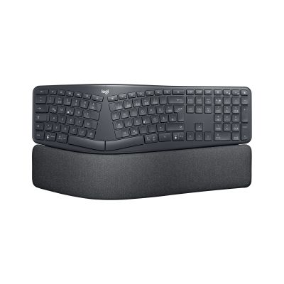 2. Logitech ERGO K860 for Business Keyboard Office Bluetooth German Graphite