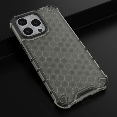14. Honeycomb Case armor cover with TPU Bumper for iPhone 13 Pro black