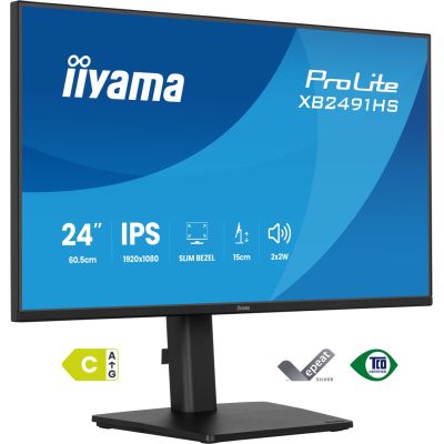 23. iiyama ProLite XB2491HS-B1 computer monitor 60.5 cm (23.8") 1920 x 1080 px Full HD LCD Black
