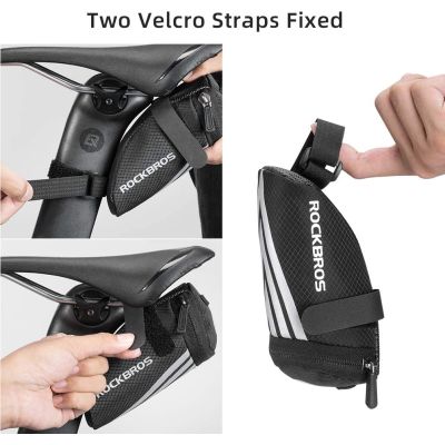2. Rockbros Velcro Saddle Bag, Black