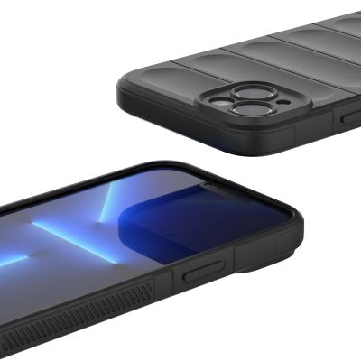 11. Magic Shield Case case for iPhone 14 Plus flexible armored case light blue