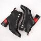 3. D&amp;A S.Barski ankle boots with decorative heel Premium Collection W MR880-132 OLI270