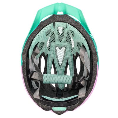 72. Meteor Marven pink/mint bicycle helmet