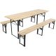 5. PICNIC BAR SET - WOODEN TABLE AND 2 BENCHES - FOLDABLE