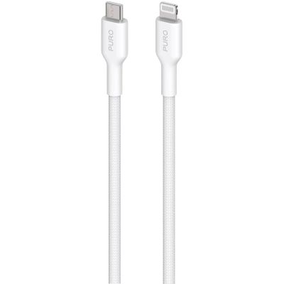 Puro Fabrik USB-C - Lightning Cable with MFI 1.2m - White