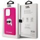 8. Karl Lagerfeld KLHMP15LSKHPPPLF iPhone 15 Pro 6.1" fuchsia/fuschia hardcase Silicone Karl Head Print MagSafe