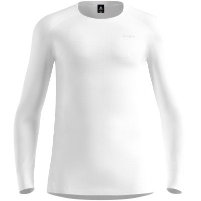 Men’s Long-Sleeve Thermal Shirt Odlo ACTIVE WARM BL TOP Crew Neck l/s, white