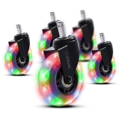 5. TRUST GXT 701 Gel LED Chair Wheels