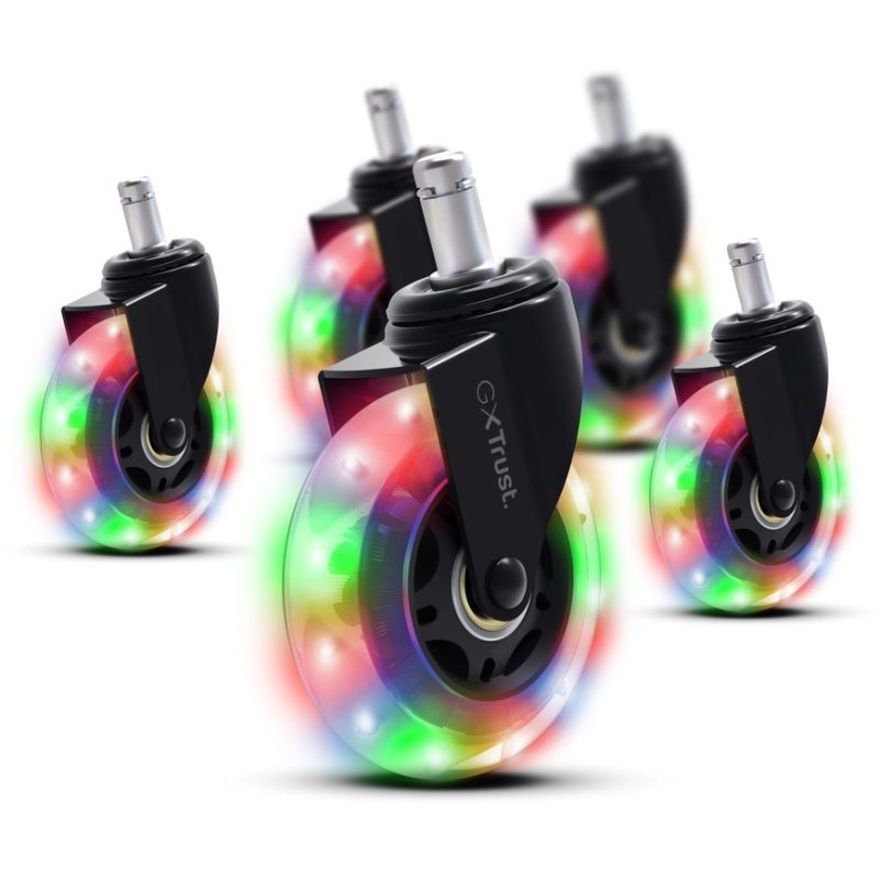 5. TRUST GXT 701 Gel LED Chair Wheels