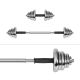 4. REBEL ACTIVE ADJUSTABLE CHROME DUMBBELLS IN CASE WITH BAR, 20 KG SET