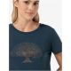 Women's short-sleeve SUPER.NATURAL W TREE OF KNOWLEDGE TEE, navy blue