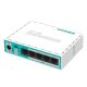5. Mikrotik hEX lite router (RB750r2) Total Ethernet Ports:5; Architecture:MIPSBE; CPU core: 1