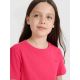 3. Regular plain girls' T-shirt 4F 4FJWSS25TTSHF2177-55S