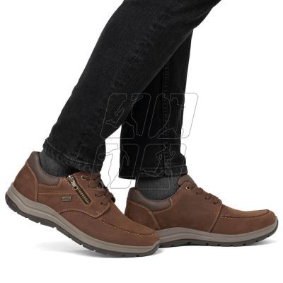 7. Rieker M RKR710 brown leather half-boots