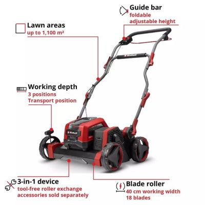 2. Aerator/scarifier GP-SC 36/40 Li BL-Solo EINHELL
