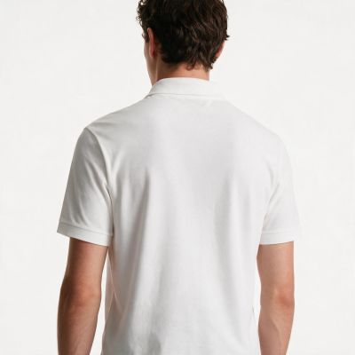 9. Paul&Shark Men's Cotton Polo Shirt White 99311001-10