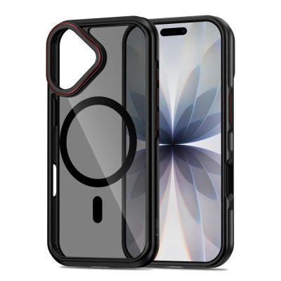 2. Tech-Protect MagHybrid MagSafe Case for iPhone 17 - Black and Red