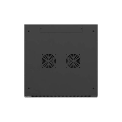 26. Lanberg 19" 9U 600x600 black wall-mounted rack cabinet with perforated doors (flat pack)