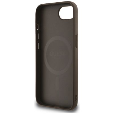 7. Guess 4G Flowers Print MagSafe case for iPhone 16e - brown