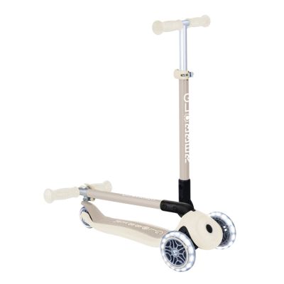 4. Globber PRIMO FOLDABLE LIGHTS ECOLOGIC scooter - Coconut (696-566-2)