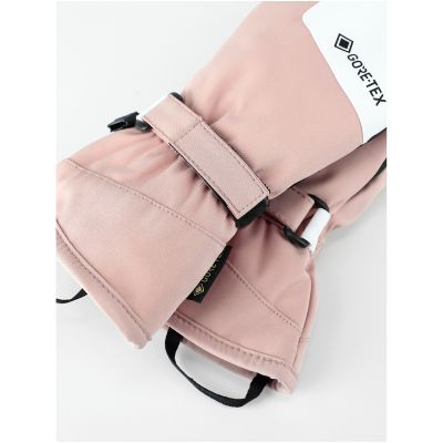 Women’s Ski Gloves VIKING Sherpa GTX Mitten 2.0, Mittens, Pink and White