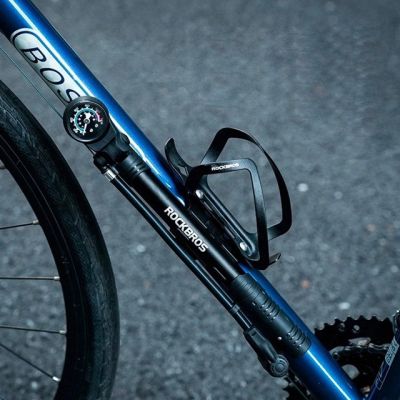 3. Rockbros 42310006001 Bicycle Pump with Pressure Gauge - Black