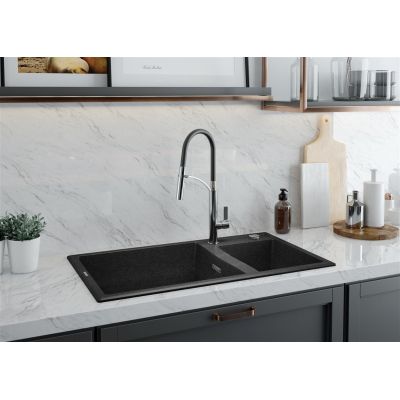 4. Deante Gerbera BGBB720 free-standing kitchen tap, black
