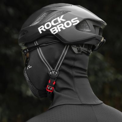 8. Rockbros LF25699 Fleece Bicycle Balaclava - Black