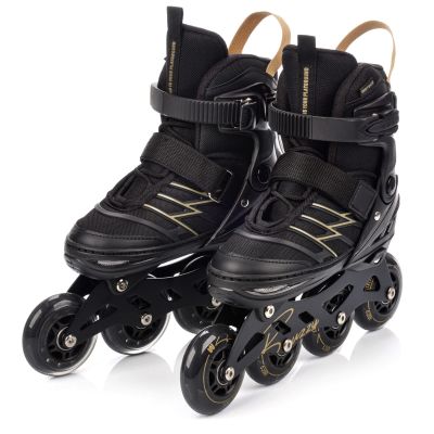 4. Meteor M 34-38 Buzzy Roller Skates Black/Gold