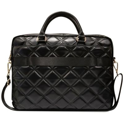 3. Guess 4G Quilted bag for a 16" laptop - black