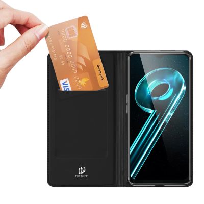 2. Dux Ducis Skin Pro Case For Realme 10 5G / Realme 9i 5G Cover Flip Card Wallet Stand Black