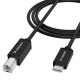 Wozinsky WKDDY2S USB-B - USB-C Cable 2m - Black