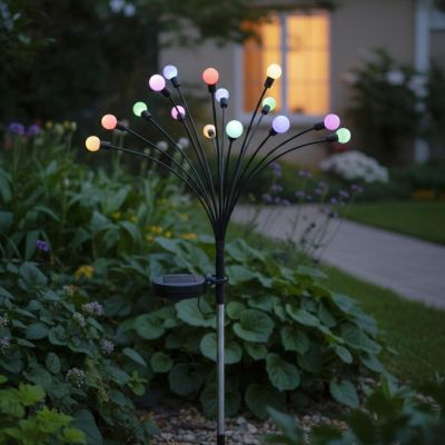 7. SOLAR LAMP DANCING IN THE WIND, COLORFUL BALLS, 12 LEDS, 72CM
