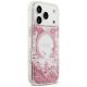 4. Guess Resin Bottom Glitter MagSafe Case for iPhone 18 Pro Max / 17 Pro Max - Pink