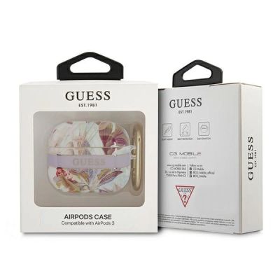 3. Guess GUA3HHFLU AirPods 3 cover purple/purple Flower Strap Collection