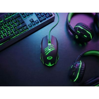 15. Esperanza MX209 Claw EGM209G computer mouse (optical; 2400 DPI; black)