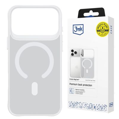 20. 3mk Smoke MagCase for iPhone 17 Pro - White-Translucent