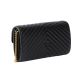 2. Pinko Love Bag One Wallet Chevron Black - 100062A0GK-Z99Q