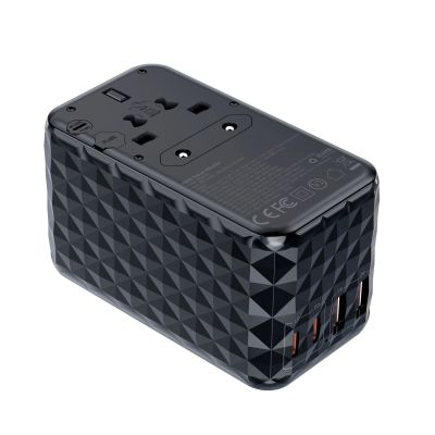 2. Choetech PD6028 EU / US / AUS / UK travel adapter 2x USB-C 2x USB-A 100W - black