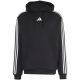 2. Men's adidas Essentials 3-Stripes French Terry Hoodie Black KY6605