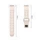 3. Tech-Protect Silicone Line Strap for Apple Watch 44 / 45 / 46 / 49 mm - Beige